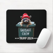 Mega Wasbeer Afvalploeg Trump 2024 Muismat (Met muis)