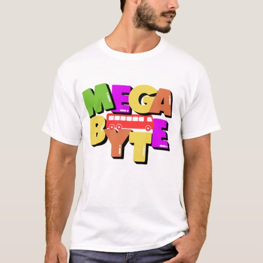 Megabyte Gegevensgrootte Meettechniek T-shirt (Voorkant)