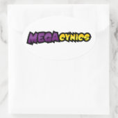 MegaCynics-Sticker Ovale Sticker (Tas)