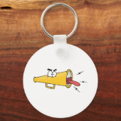 Megafon Cartoon Character Sleutelhanger (Voorkant)