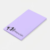 Megafone Attentie/Atencition Post-it® Notes (Schuin)