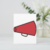 Megafone Briefkaart (Staand voorkant)