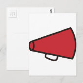 Megafone Briefkaart (Voorkant / Achterkant)