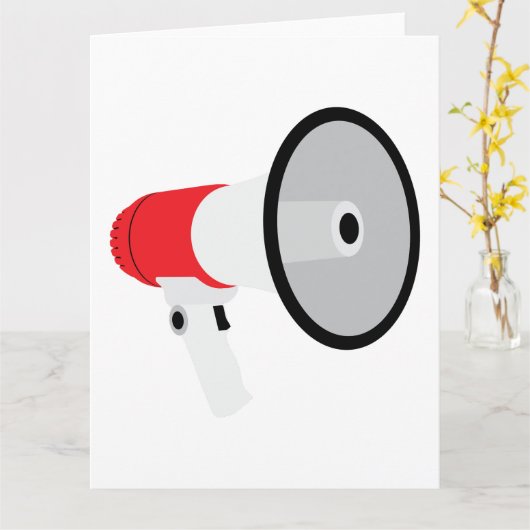 Megafone Kaart (Gele Bloem)