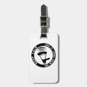 Megafone: Kalm houden en nooit vergeten Bagagelabel (Voorkant verticaal)