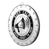 Megafone: Kalm houden en nooit vergeten Dartbord (Voorkant Rechts)