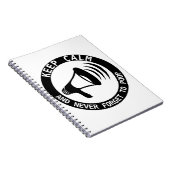 Megafone: Kalm houden en nooit vergeten Notitieboek (Rechterzijde)