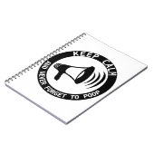 Megafone: Kalm houden en nooit vergeten Notitieboek (Linkerzijde)
