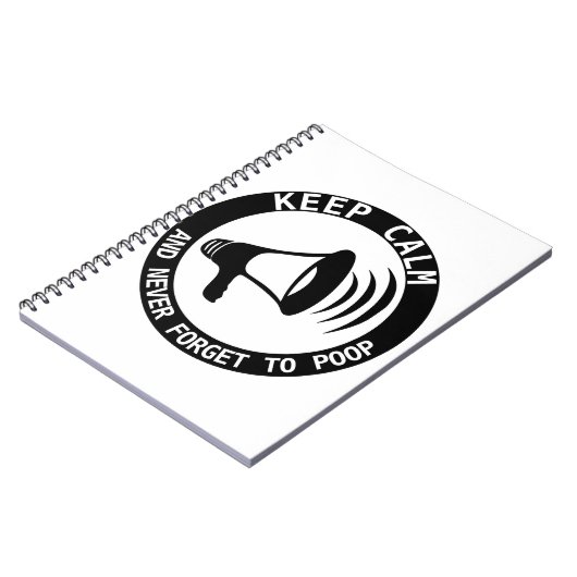 Megafone: Kalm houden en nooit vergeten Notitieboek (Linkerzijde)