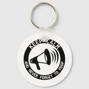 Megafone: Kalm houden en nooit vergeten Sleutelhanger