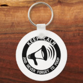 Megafone: Kalm houden en nooit vergeten Sleutelhanger (Voorkant)