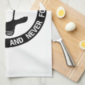 Megafone: Kalm houden en nooit vergeten Theedoek (Quarter Fold)