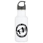 Megafone: Kalm houden en nooit vergeten Waterfles (Voorkant)