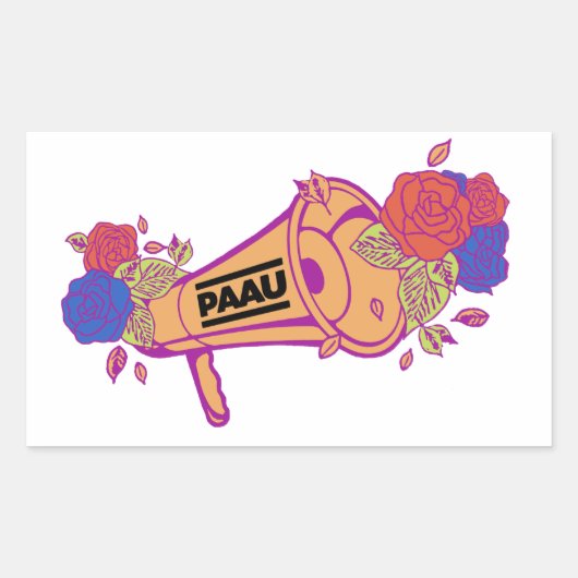 Megafone Logo (gewone) stickers (Voorkant)