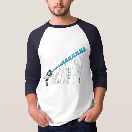 Megafone Man - Gepersonaliseerd T-shirt (Voorkant)