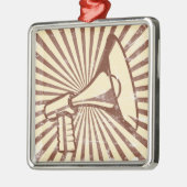 Megafone Metalen Ornament (Links)