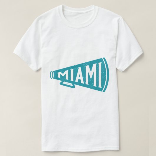 Megafone - Miami Dolphins (Blauwgroen Miami Wor) T-shirt (Design voorkant)