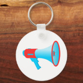 Megafone Red en Blue Sleutelhanger (Voorkant)