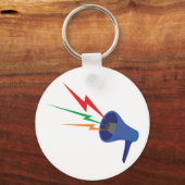 Megafone Sound Waves-Sleutelhanger Sleutelhanger (Voorkant)