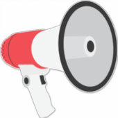 Megafone Sticker (Voorkant)