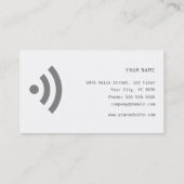 Megafone Visitekaartje (Achterkant)