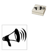 megafonkunststempel rubberstempel (Gestempeld)