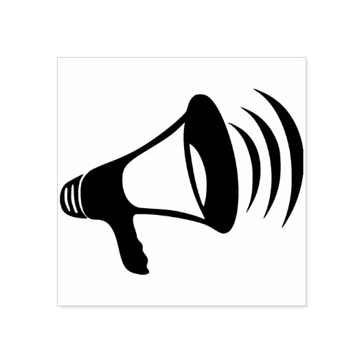 megafonkunststempel rubberstempel (Afrduk)