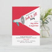 Megafonuitnodiging Kaart (Staand voorkant)