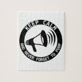 Megafoon: Blijf Kalmeer En Vergeet Nooit Legpuzzel (Verticaal)