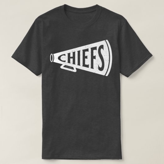 megafoon Kansas City Chiefs White Chiefs T-shirt (Design voorkant)