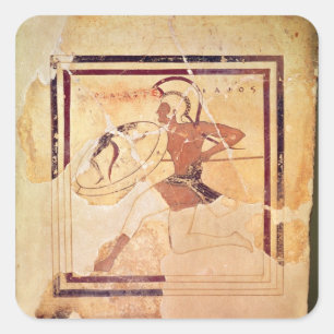 Megakles the Fair, 500 BC Vierkante Sticker