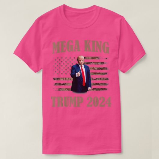 megakoning, megakoning Trump 2024 T-shirt (Design voorkant)