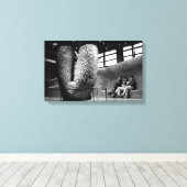 Megalith Musee du Quai Branly Paris Canvas (Insitu (Houten vloer))