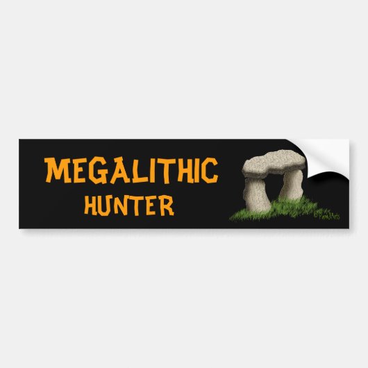 Megalithische Hunter Bumpersticker (Voorkant)