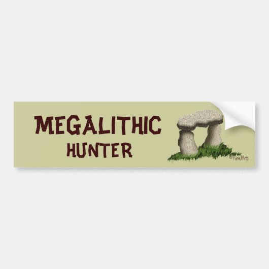 Megalithische Hunter Bumpersticker (Voorkant)