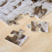 Megaloceros (reuzenIers elk) in sneeuwpuzzel Legpuzzel (Zijkant)