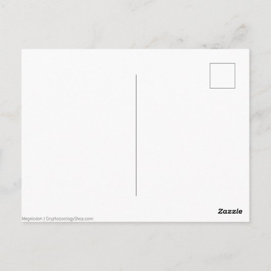 Megalodon Briefkaart (Achterkant)