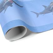 Megalodon eet een walvis cadeaupapier (Rol Hoek)