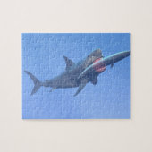 Megalodon eet een walvis legpuzzel (Horizontaal)