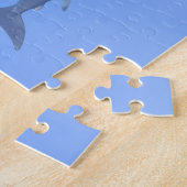 Megalodon eet een walvis legpuzzel (Zijkant)