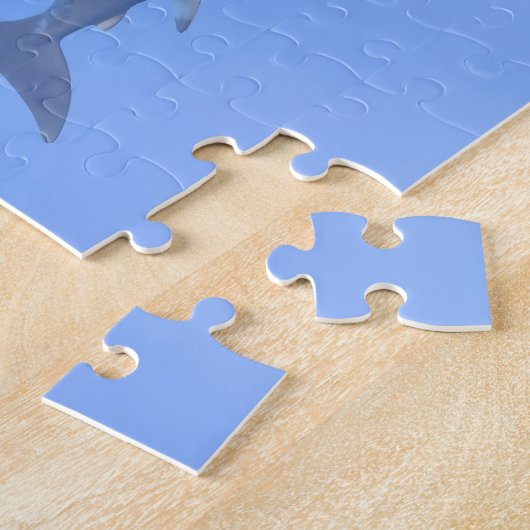 Megalodon eet een walvis legpuzzel (Zijkant)