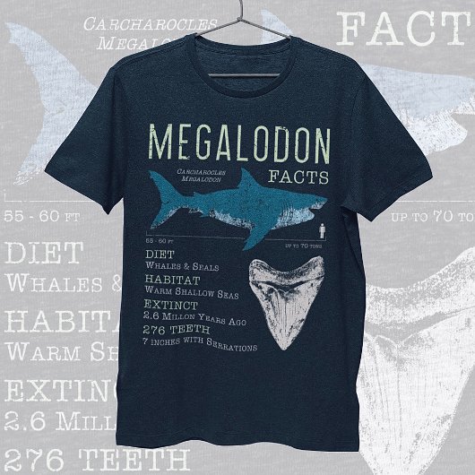 Megalodon Facts T-shirt