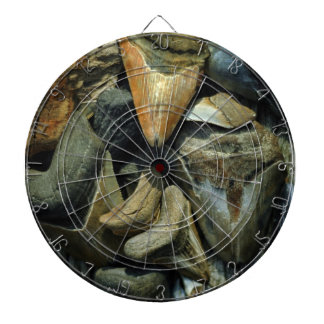 Megalodon Fossil Shark Teeth Dartboard Dartbord