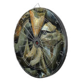 Megalodon Fossil Shark Teeth Dartboard Dartbord (Voorkant Rechts)