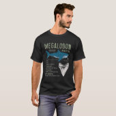 Megalodon Fun Facts Shark Th Meg Tooth T-shirt (Voorkant volledig)