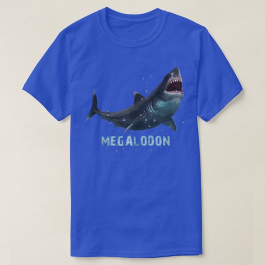 Megalodon Giant Shark T-shirt (Design voorkant)