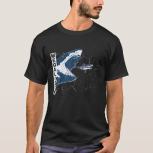 Megalodon Great White Shark Giant Shark Love T-shirt
