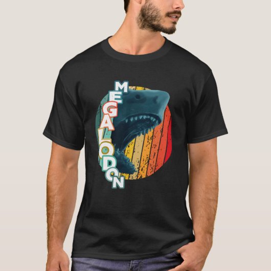 Megalodon grote enge haai t-shirt (Voorkant)