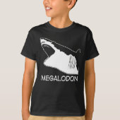 Megalodon Joke Shark Gezegde met haai T-shirt (Voorkant)