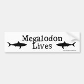 Megalodon leeft!  Bumpersticker (Voorkant)